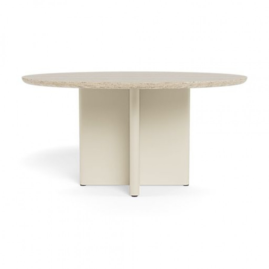 Harbour Victoria Aluminum Stone Round Dining Table 60"