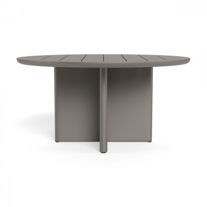 Harbour Victoria Aluminum Slatted Round Dining Table 60"
