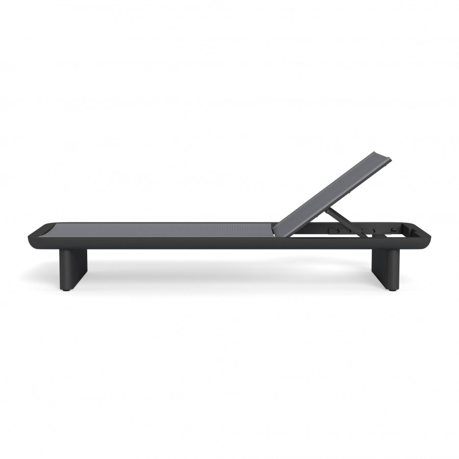 Harbour Victoria Aluminum Sun Lounge - Aluminum Asteroid / Batyline Silver
