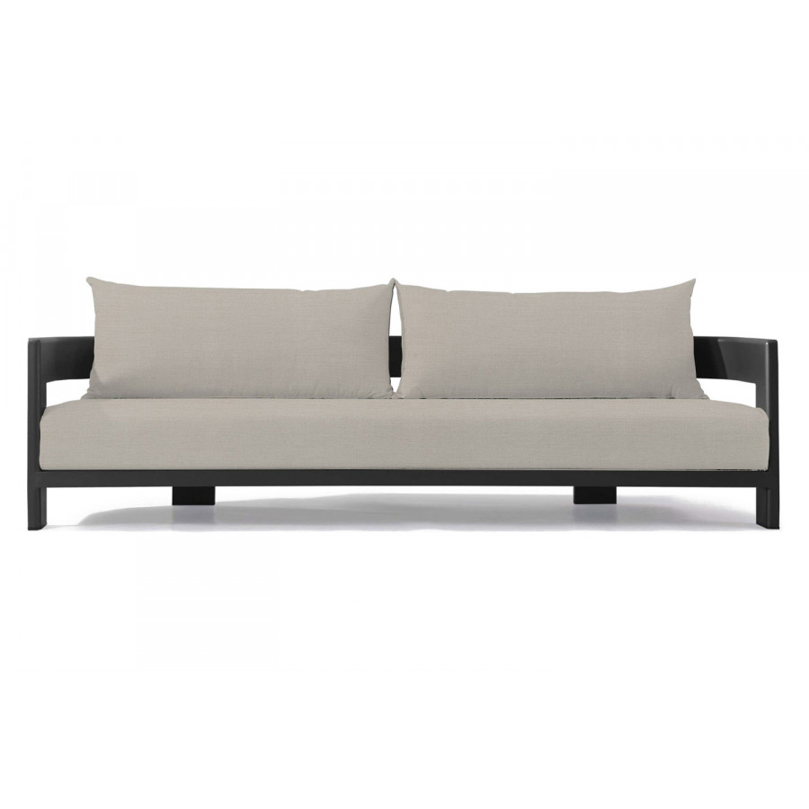 Harbour Victoria 3 Seat Sofa - Aluminum Asteroid, Panama Marble