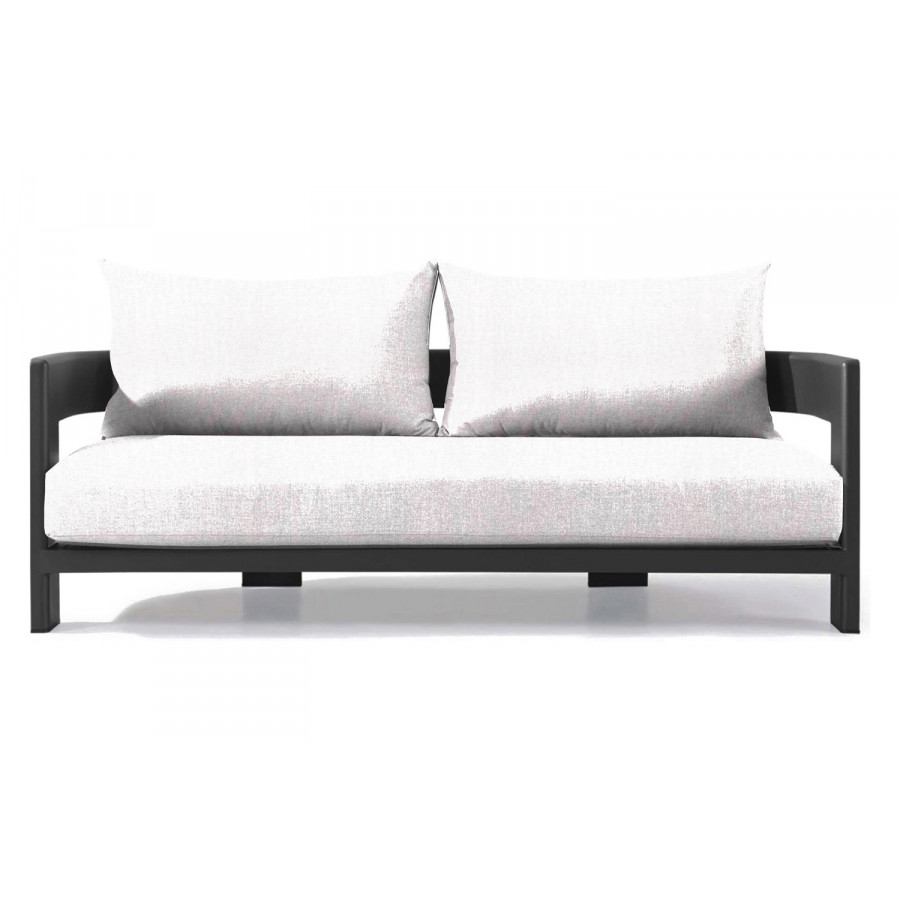 Harbour Victoria 2 Seat Sofa - Aluminum Asteroid, Panama Blanco