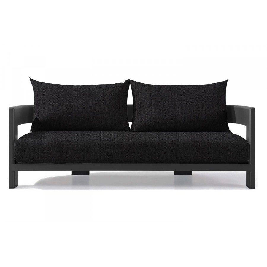Harbour Victoria 2 Seat Sofa - Aluminum Asteroid, Panama Grafito