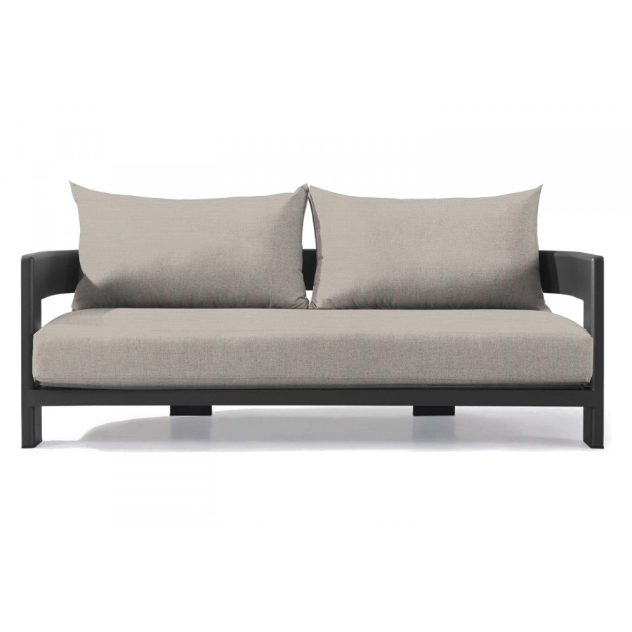 Harbour Victoria 2 Seat Sofa - Aluminum Asteroid, Panama Marble