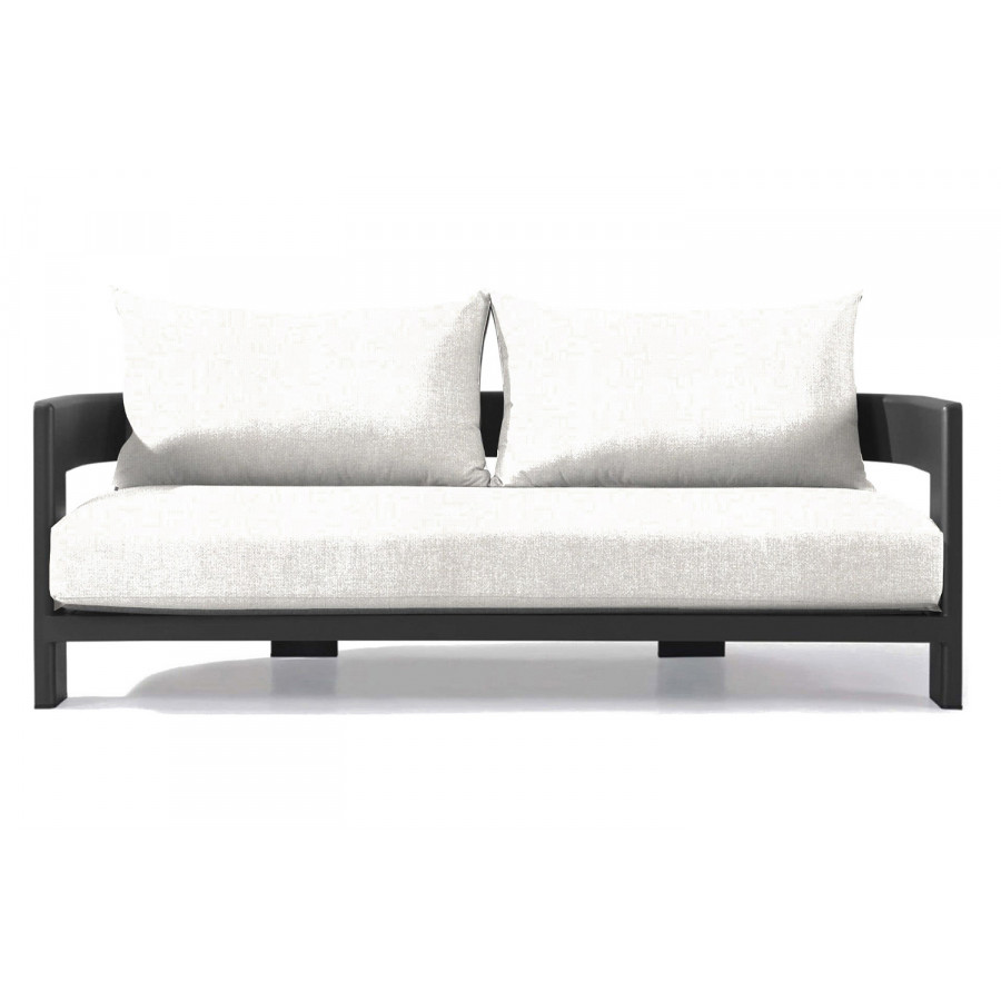 Harbour Victoria 2 Seat Sofa - Aluminum Asteroid, Siesta Ivory