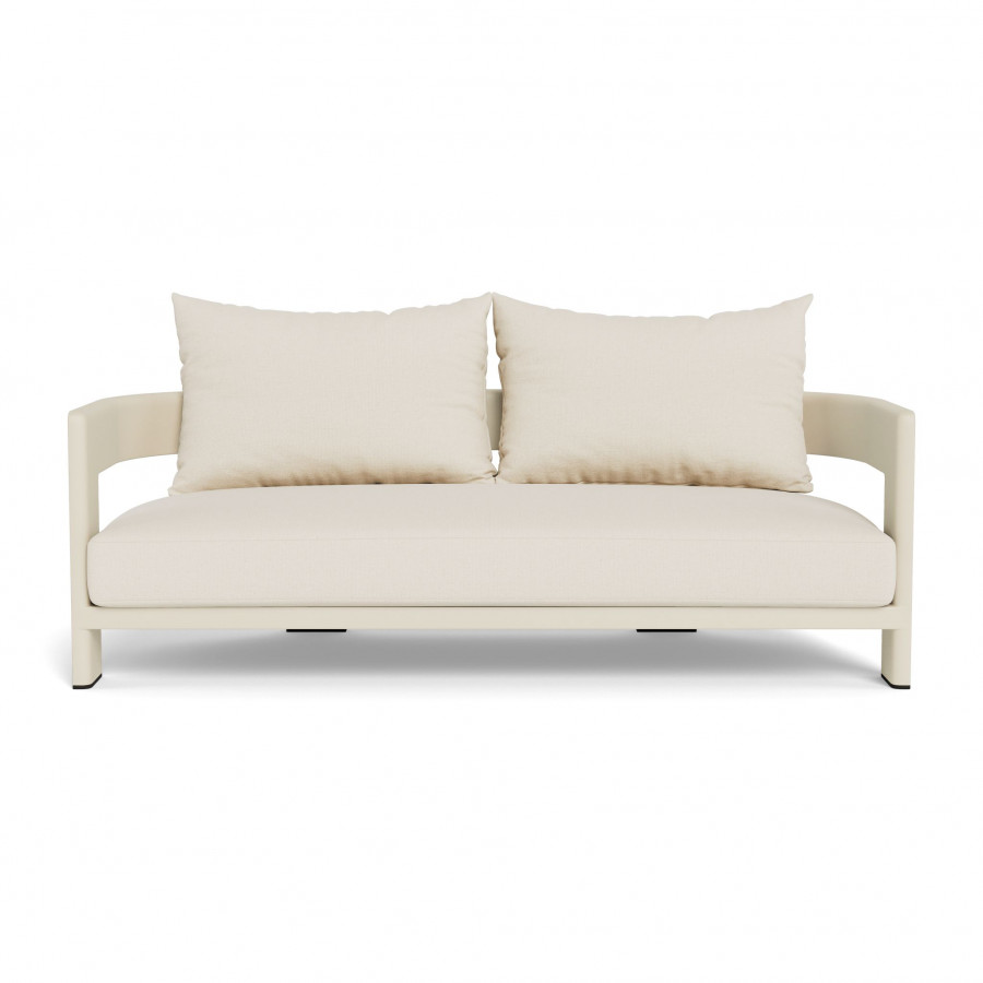 Harbour Victoria Aluminum 2 Seat Sofa - Aluminum Bone / Siesta Ivory