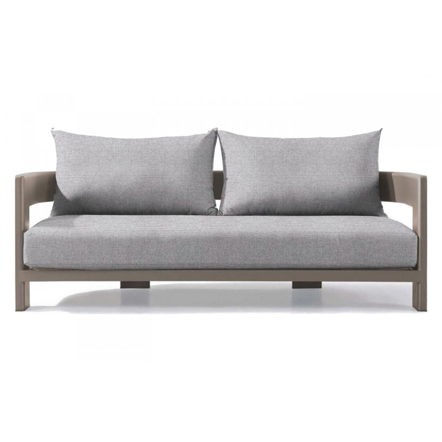 Harbour Victoria 2 Seat Sofa - Aluminum Taupe, Copacabana Sand