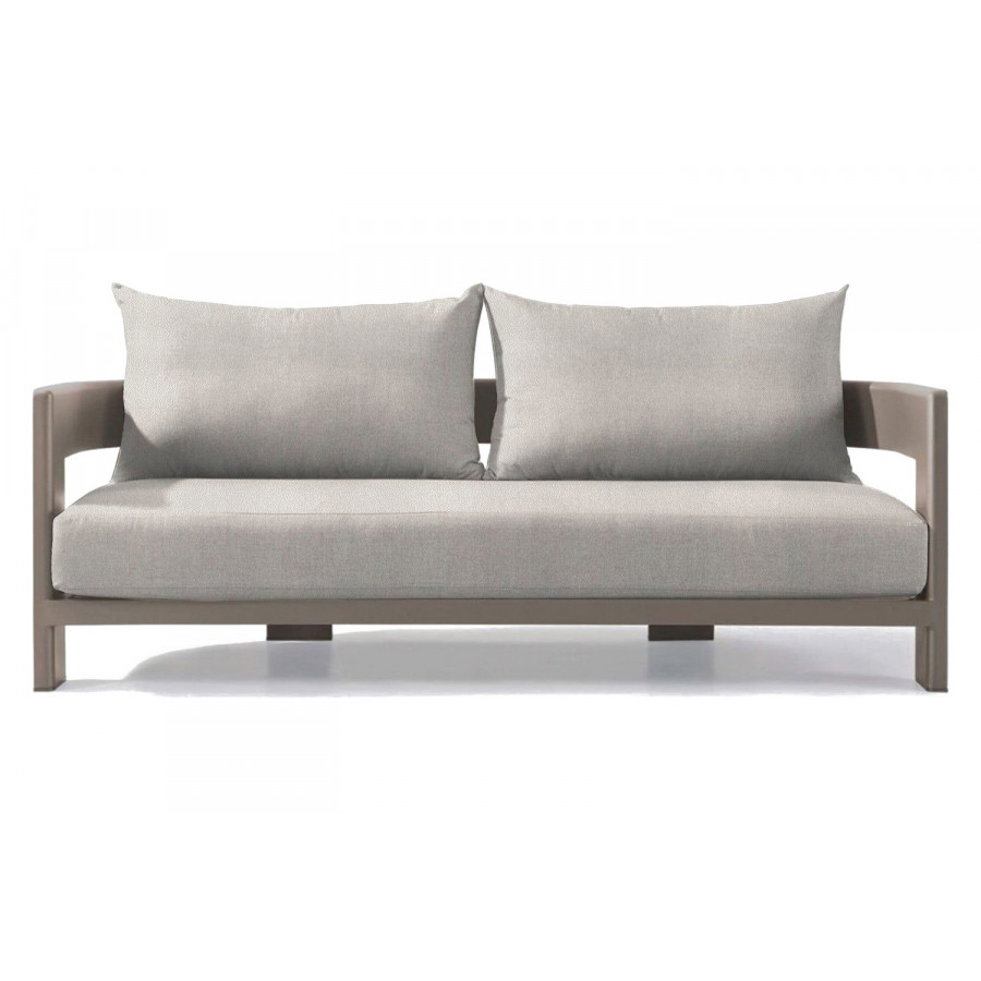 Harbour Victoria 2 Seat Sofa - Aluminum Taupe, Riviera Ivory