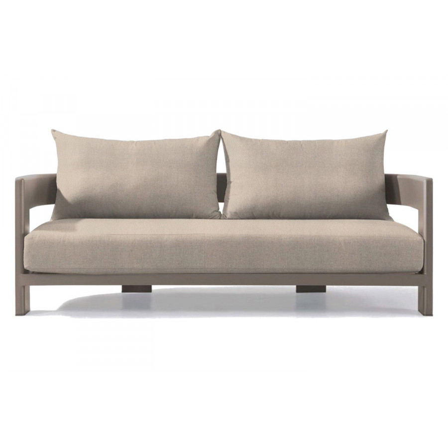 Harbour Victoria 2 Seat Sofa - Aluminum Taupe, Riviera Sand