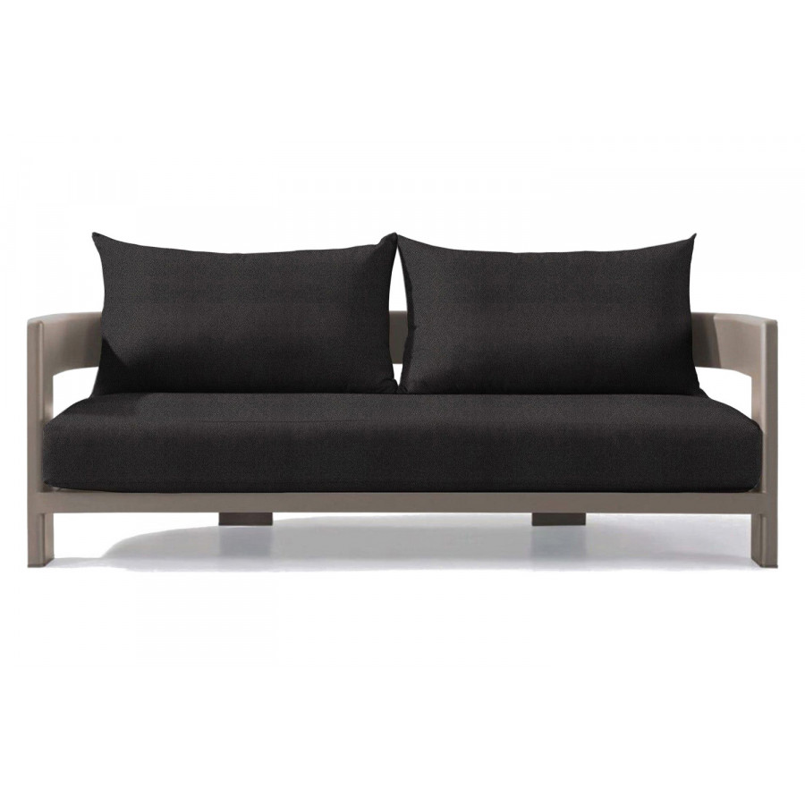 Harbour Victoria 2 Seat Sofa - Aluminum Taupe, Riviera Slate