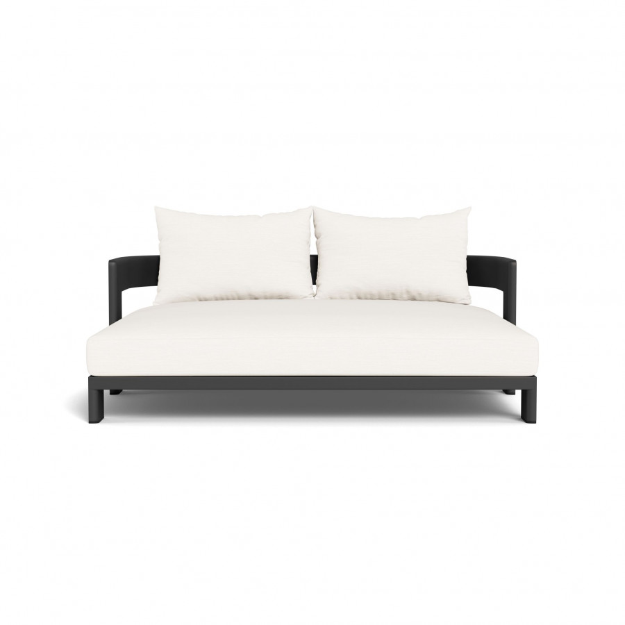 Harbour Victoria Aluminum Daybed - Aluminum Asteroid / Panama Blanco