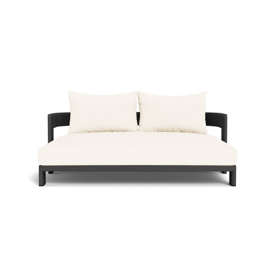 Harbour Victoria Aluminum Daybed - Aluminum Asteroid / Riviera Ivory