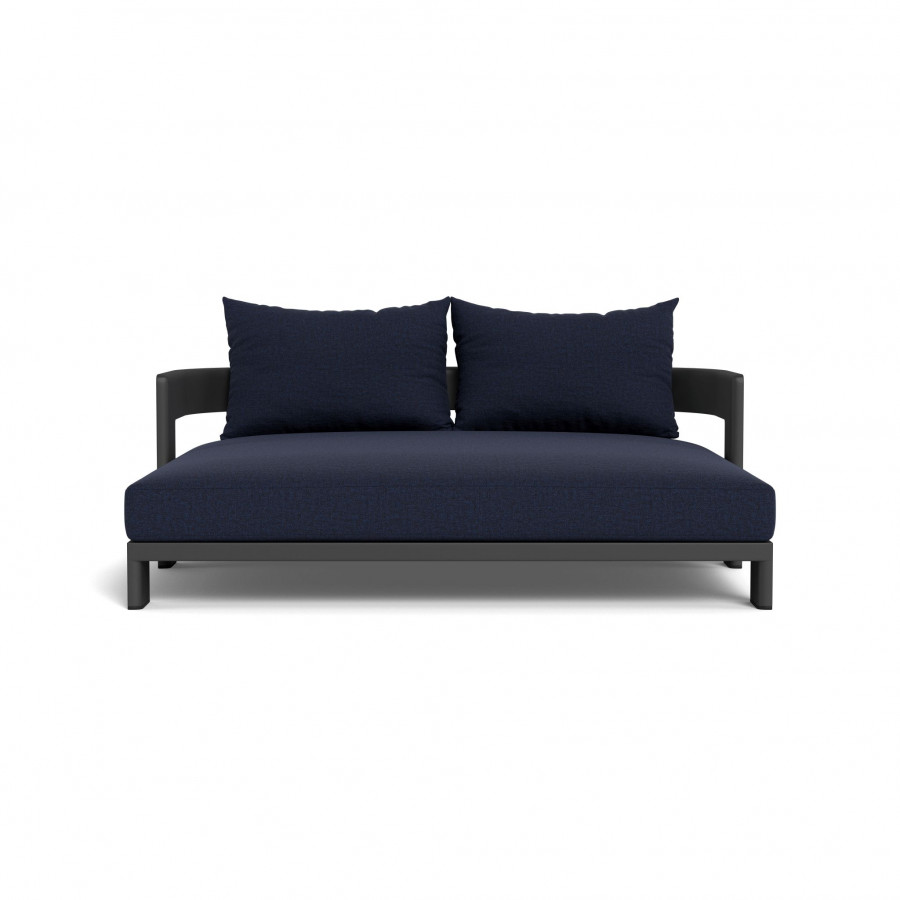 Harbour Victoria Aluminum Daybed - Aluminum Asteroid / Siesta Indigo