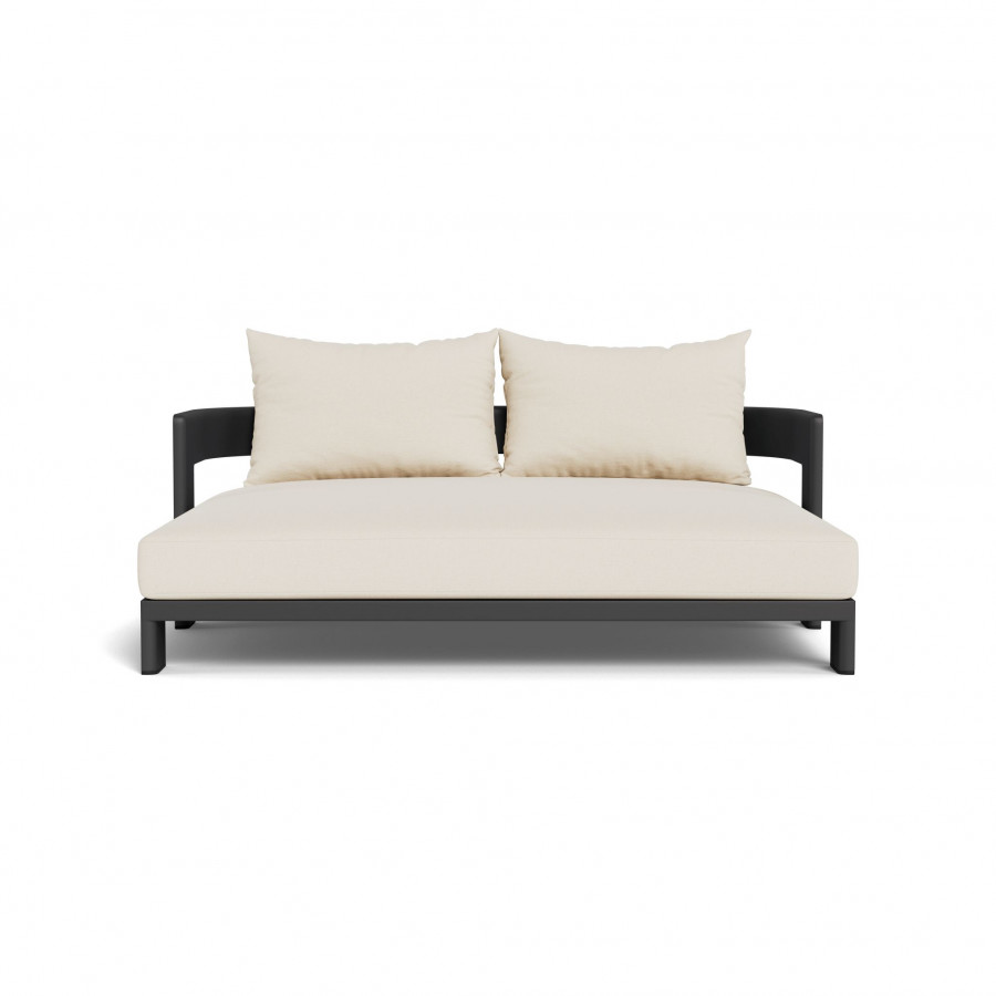 Harbour Victoria Aluminum Daybed - Aluminum Asteroid / Siesta Ivory