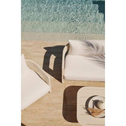 Harbour Victoria Aluminum Lounge Chair - Aluminum Asteroid / Altona Sand
