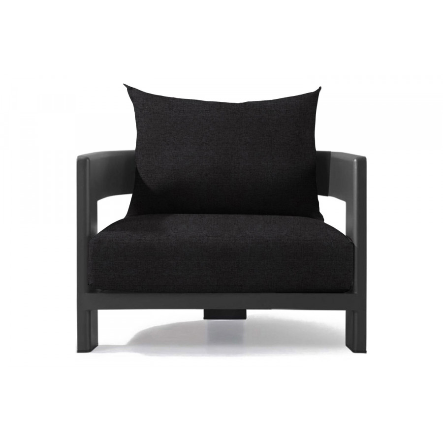 Harbour Victoria Lounge Chair - Aluminum Asteroid, Copacabana Midnight