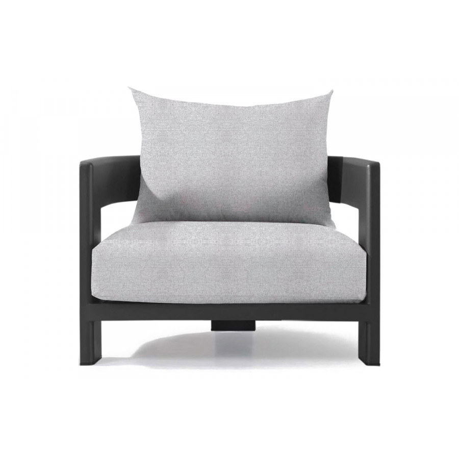 Harbour Victoria Lounge Chair - Aluminum Asteroid, Copacabana Sand