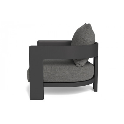 Harbour Victoria Lounge Chair - Aluminum Asteroid, Copacabana Sand