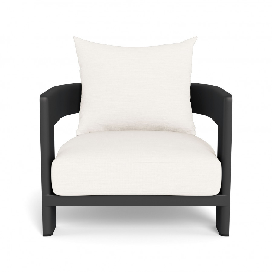 Harbour Victoria Aluminum Lounge Chair - Aluminum Asteroid / Panama Blanco