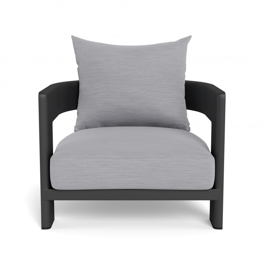 Harbour Victoria Aluminum Lounge Chair - Aluminum Asteroid / Panama Cloud