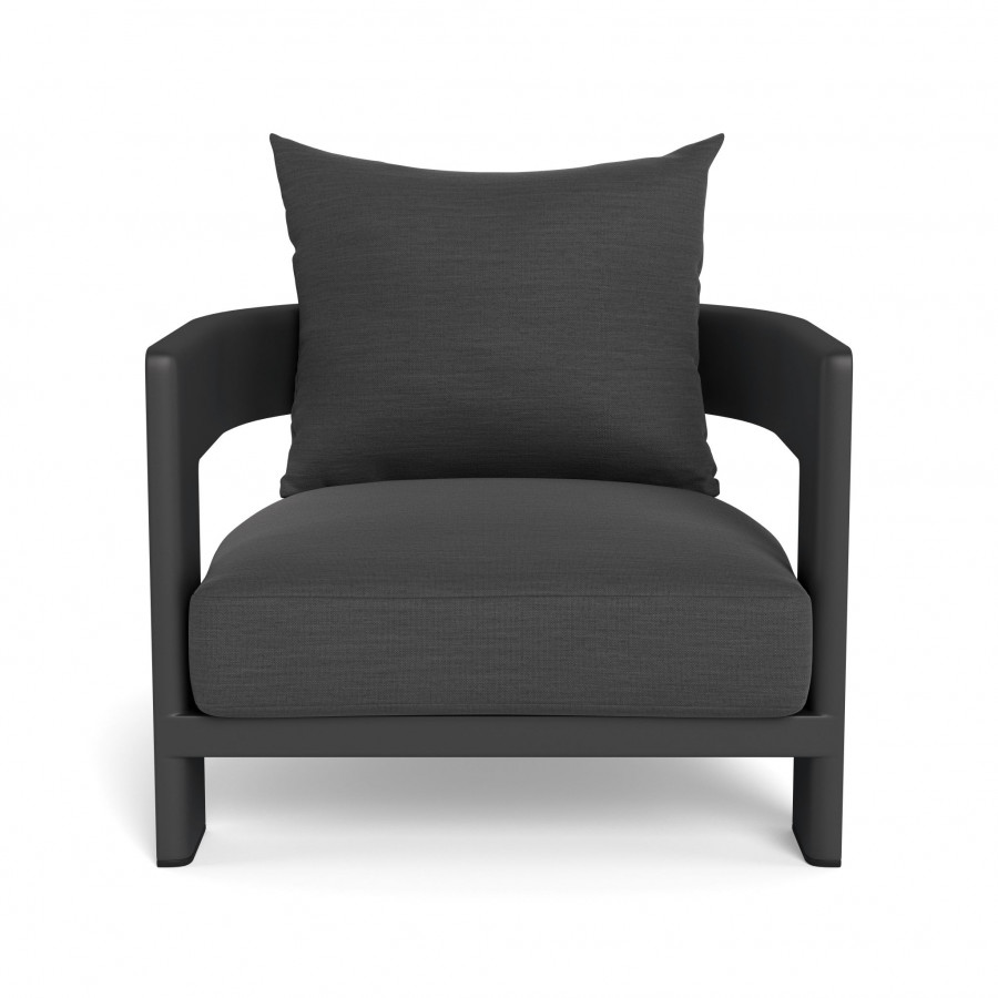 Harbour Victoria Aluminum Lounge Chair - Aluminum Asteroid / Panama Grafito