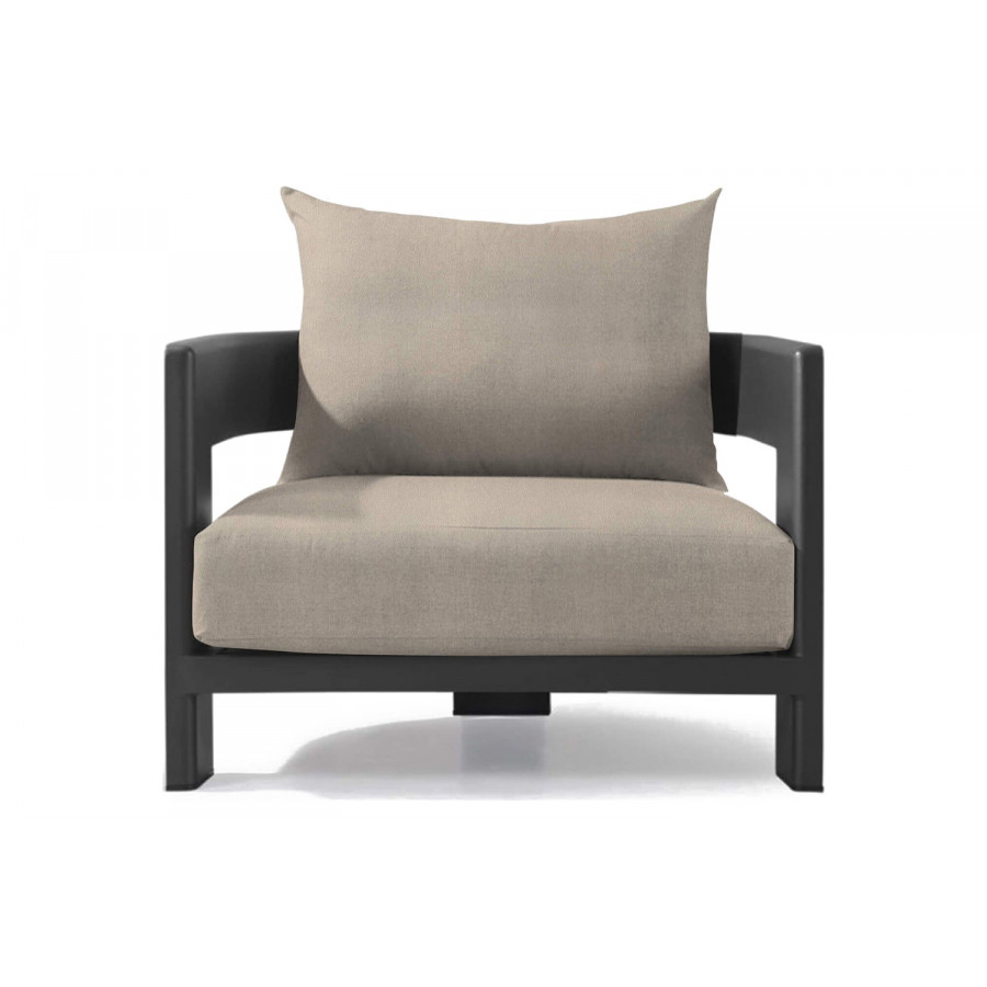 Harbour Victoria Lounge Chair - Aluminum Asteroid, Riviera Sand