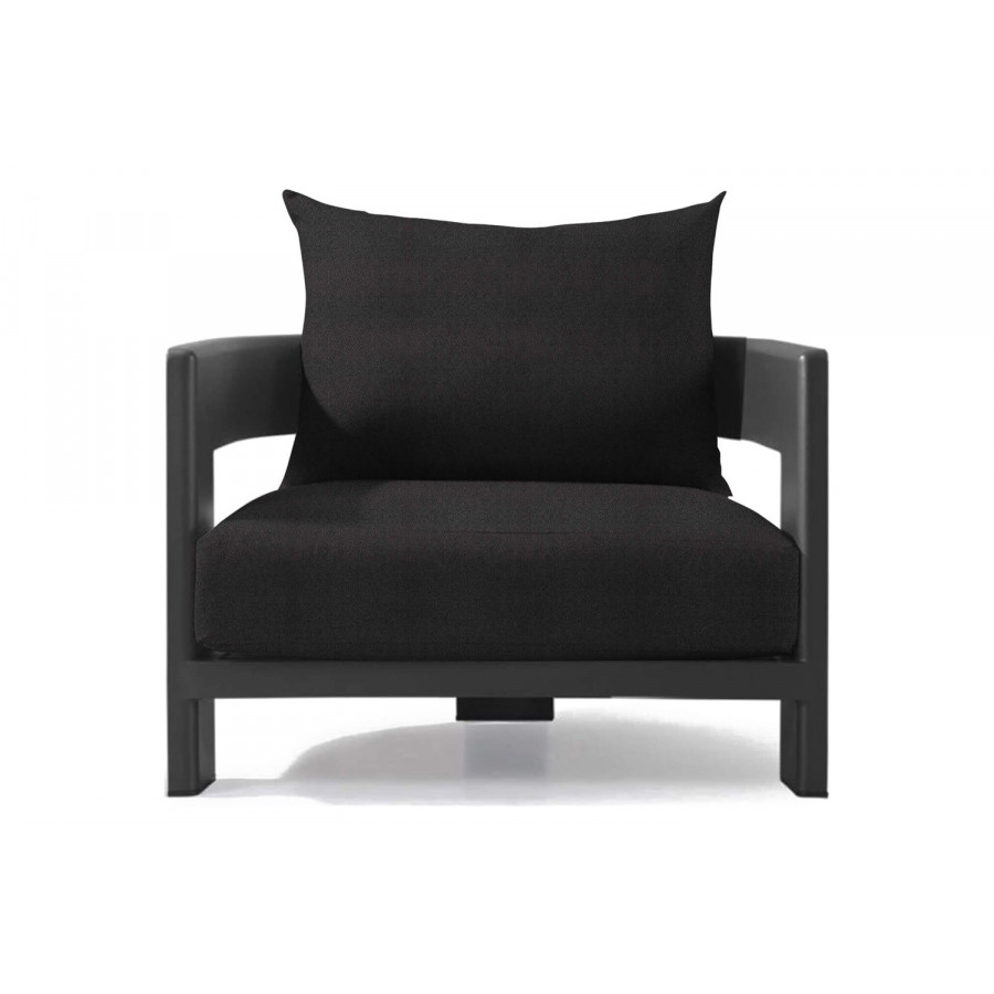 Harbour Victoria Lounge Chair - Aluminum Asteroid, Riviera Slate