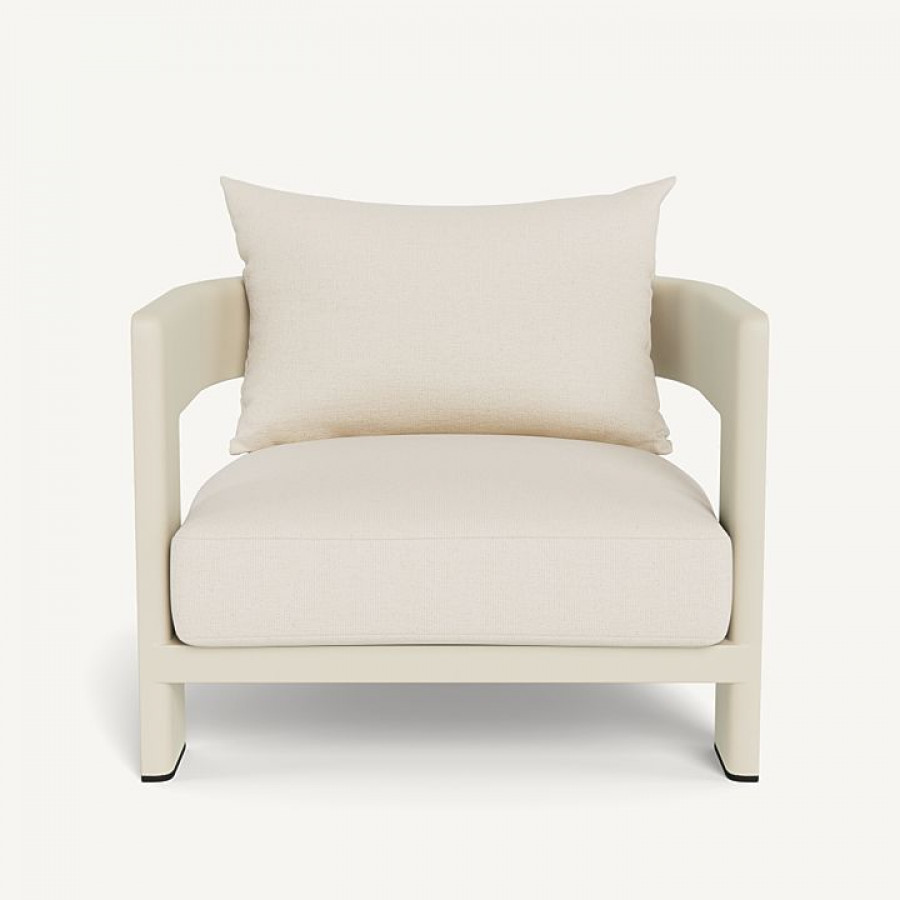 Harbour Victoria Aluminum Lounge Chair - Aluminum Bone / Siesta Ivory