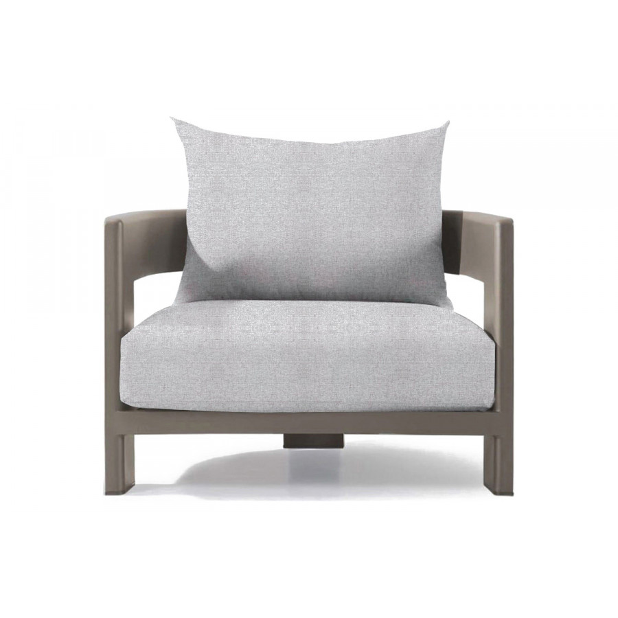 Harbour Victoria Lounge Chair - Aluminum Taupe, Copacabana Sand