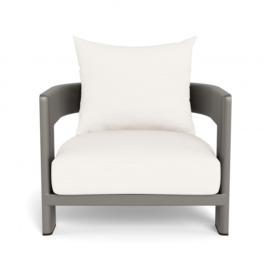 Harbour Victoria Aluminum Lounge Chair - Aluminum Taupe / Panama Blanco