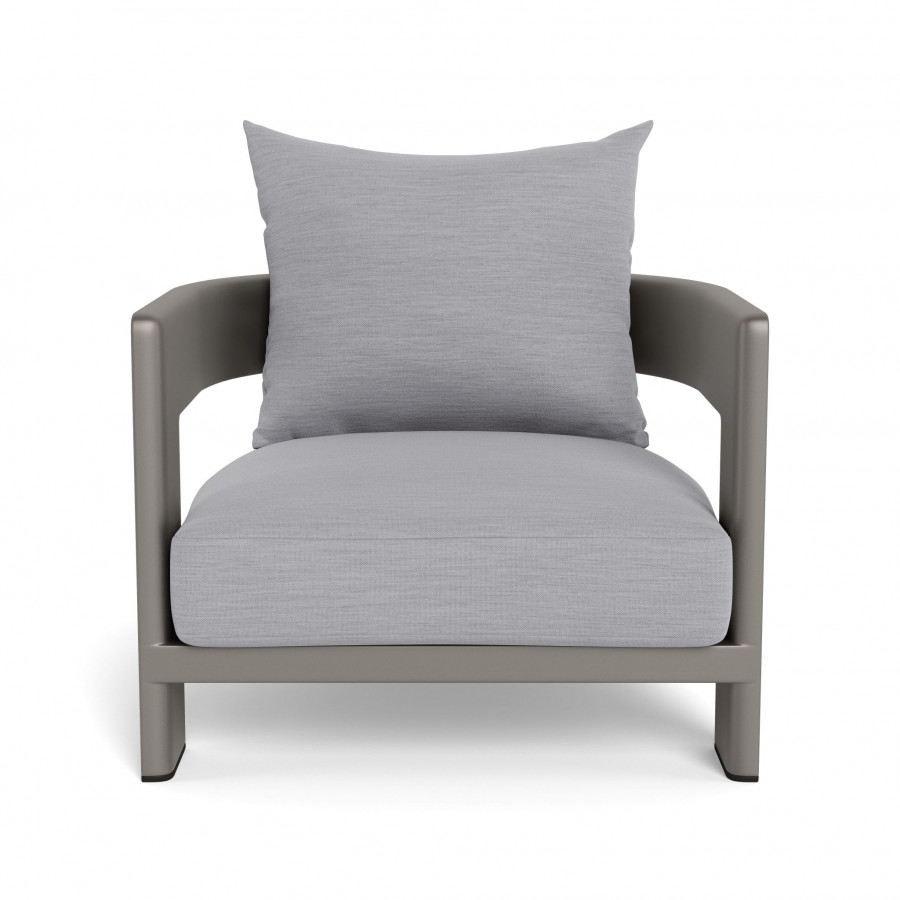 Harbour Victoria Aluminum Lounge Chair - Aluminum Taupe / Panama Cloud