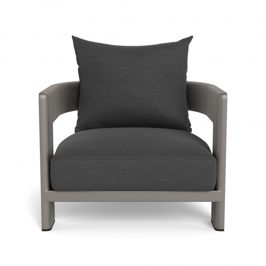 Harbour Victoria Aluminum Lounge Chair - Aluminum Taupe / Panama Grafito
