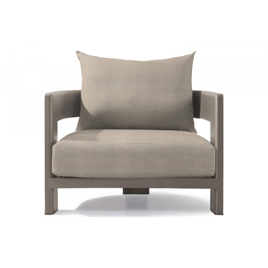 Harbour Victoria Lounge Chair - Aluminum Taupe, Riviera Sand