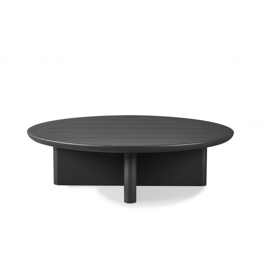 Harbour Victoria Aluminum Round Slatted Coffee Table