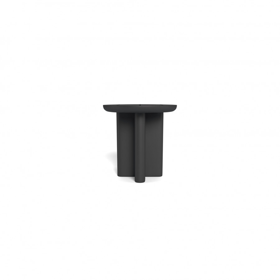 Harbour Victoria Aluminum Round Slatted Side Table