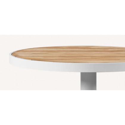 Harbour Vienna 36" Square Bistro Table - Aluminum Asteroid / Aluminum Asteroid