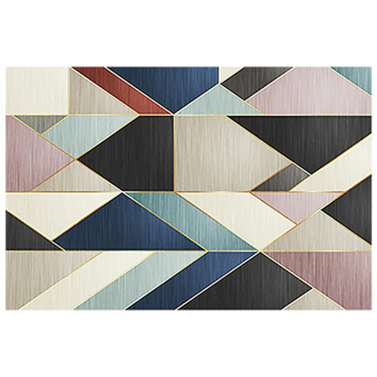 HMR - 6' x 9' Modern Gradient Geometric Multi-colored Rectangle Area Rug