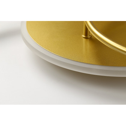 HMR - Gold LED Flush Mount Light Multi-Circle Ceiling Light with Globe