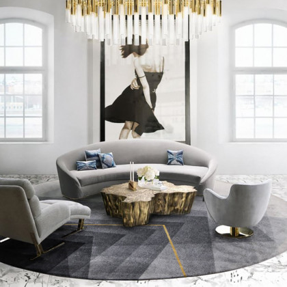 HMR - 7' x 7' Modern Abstract Geometric Gradient Multi-Color Area Rug