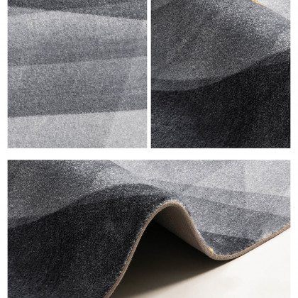 HMR - 7' x 7' Modern Abstract Geometric Gradient Multi-Color Area Rug