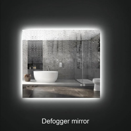 HMR - 32" x 24" Rectangular Wall Mounted LED Bathroom Vanity Mirror Anti-Fog Frameless Backlit