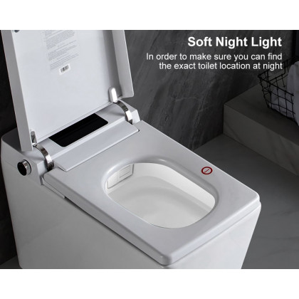 HMR - Automatic Smart Square Bidet Toilet with MultiFunction 132 GPF