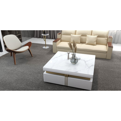 HMR 83" King 3-Seater Sleeper Sofa with Trundle & USB Port - Beige, Linen