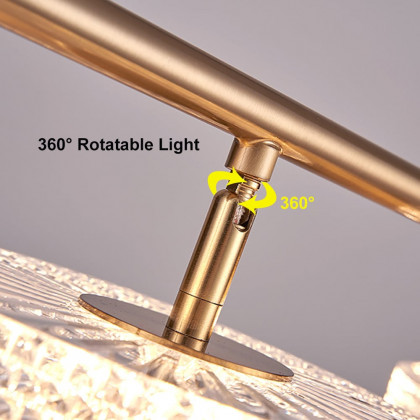 HMR - Micle Modern Gold Linear LED 4-Light Kitchen Island Light for Dining Room