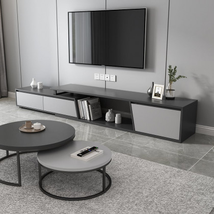 HMR - Fero Extendable TV Stand with 3 Drawers (71"-120")