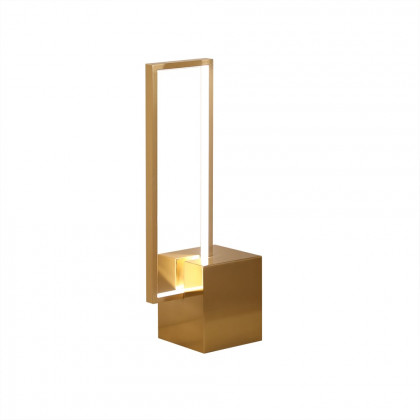 HMR - Modern Geometric Table lamp Gold Desk lamp with Square Base