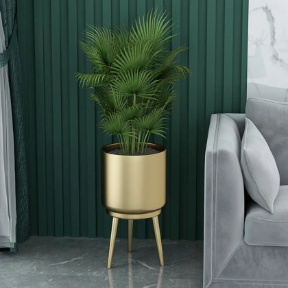 HMR - Nordic Tripod Removable Planter Pot (Set of 2) in Metal