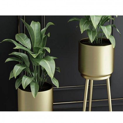 HMR - Nordic Tripod Removable Planter Pot (Set of 2) in Metal