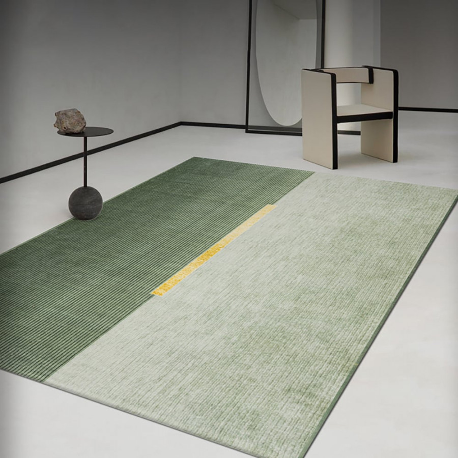 HMR - 6' x 9' Rectangle Living Room Geomatric Contemporary Multipurpose Green Area Rug