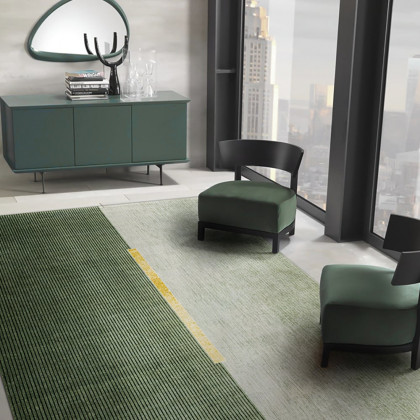 HMR - 6' x 9' Rectangle Living Room Geomatric Contemporary Multipurpose Green Area Rug
