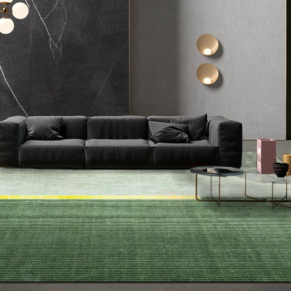 HMR - 6' x 9' Rectangle Living Room Geomatric Contemporary Multipurpose Green Area Rug